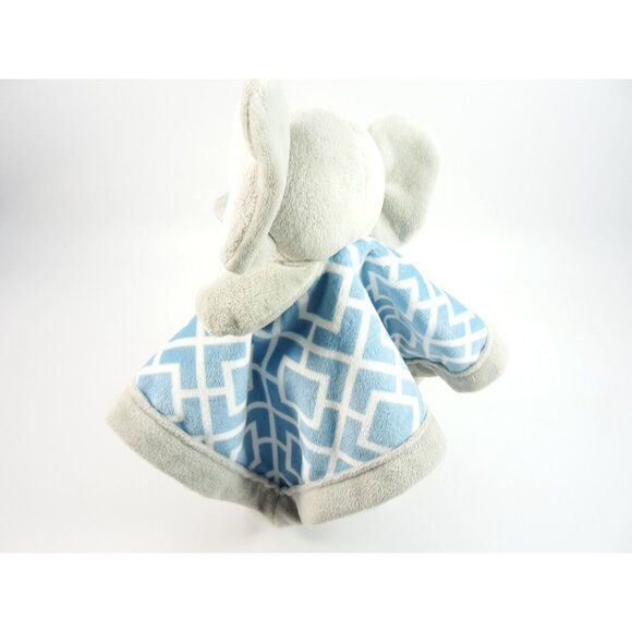 Levtex Baby Elephant Lovey Blue Gray Plush Security Blanket - Picture 4 of 8